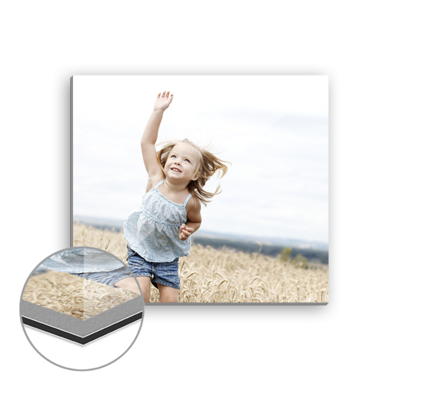 Poster auf Alu-Dibond hinter Acryl Quadratisch