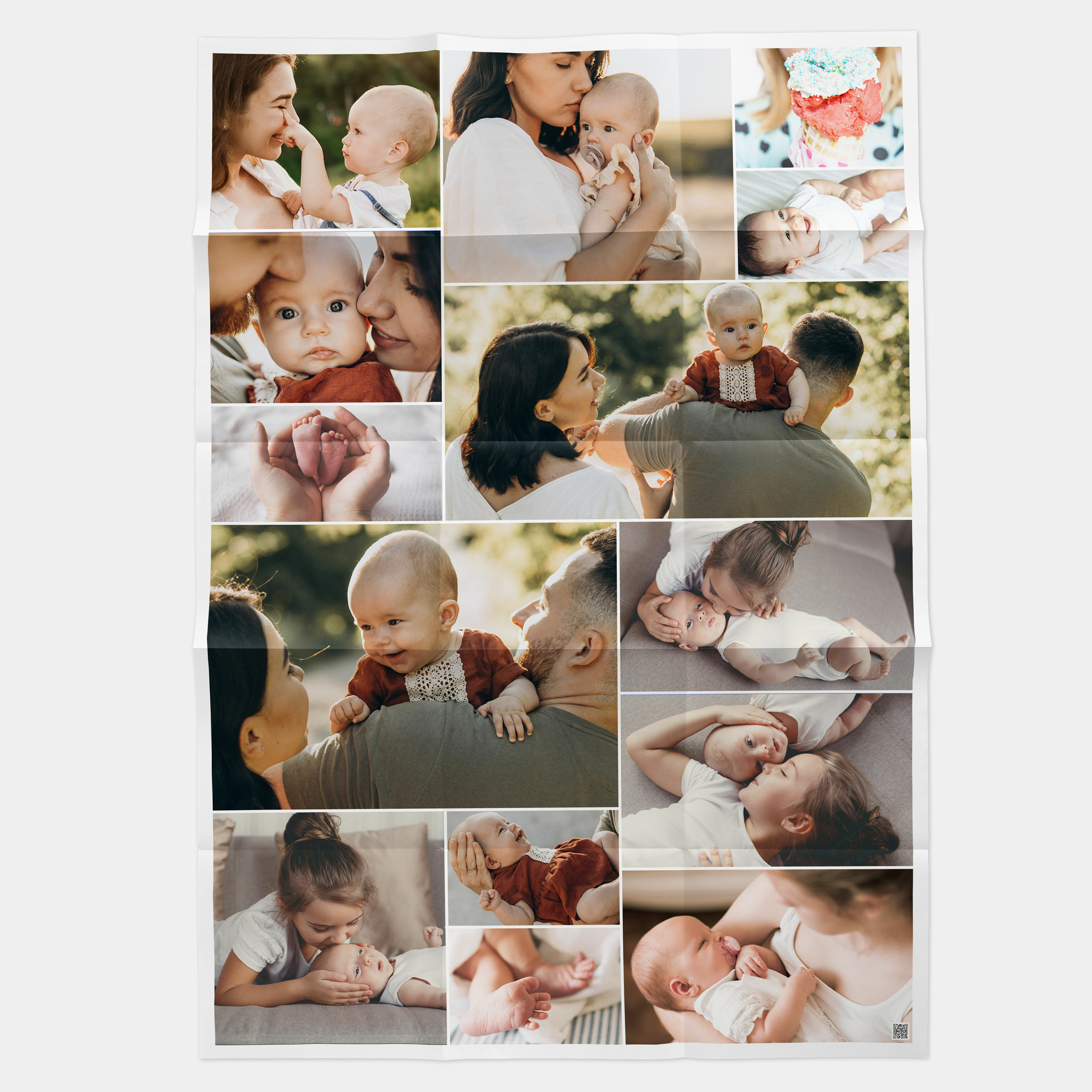 Faltposter im Hochformat